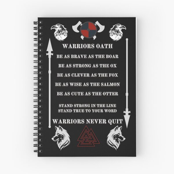 Item preview, Viking Warriors Oath. White designed and sold by Ferndragons.