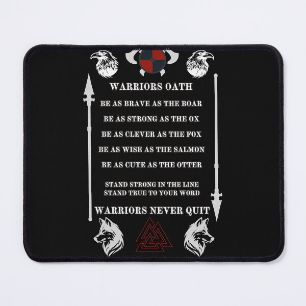 Item preview, Viking Warriors Oath. White designed and sold by Ferndragons.