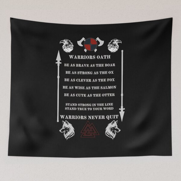 Item preview, Viking Warriors Oath. White designed and sold by Ferndragons.