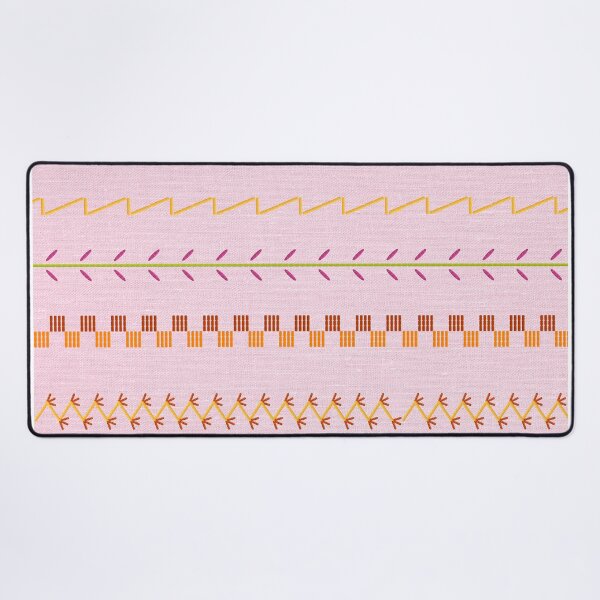 Item preview, Sewing Stitch Patterns on Textured Fabric Effect Background  designed and sold by Nancyanna.