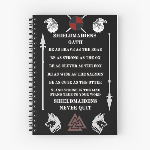 Item preview, SHIELDMAIDENS OATH. White designed and sold by Ferndragons.