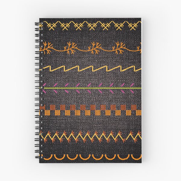 Item preview, Sewing Stitch Patterns on Textured Fabric Effect Background  designed and sold by Nancyanna.