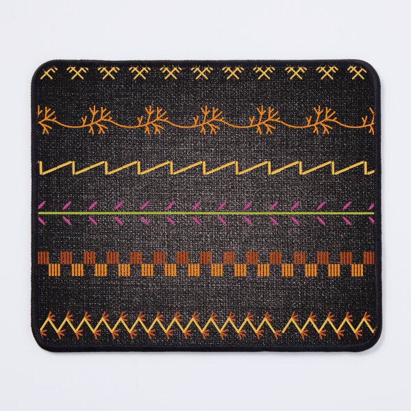 Item preview, Sewing Stitch Patterns on Textured Fabric Effect Background designed and sold by Nancyanna.