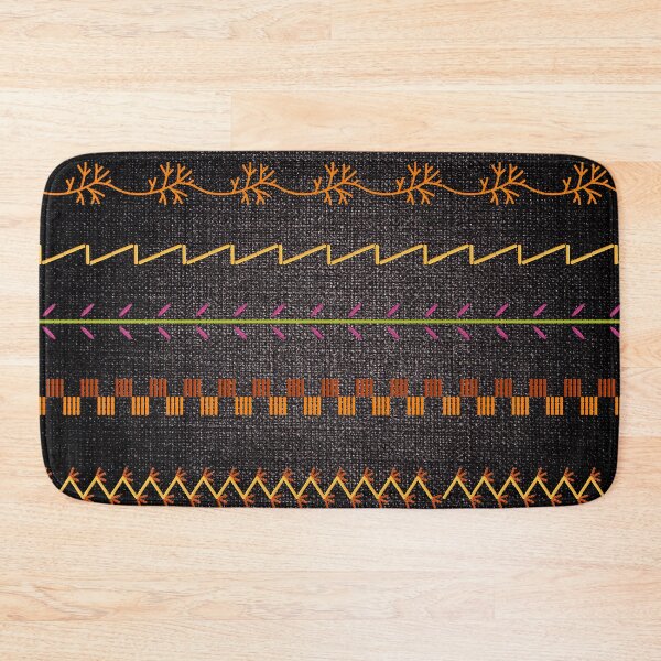Item preview, Sewing Stitch Patterns on Textured Fabric Effect Background  designed and sold by Nancyanna.