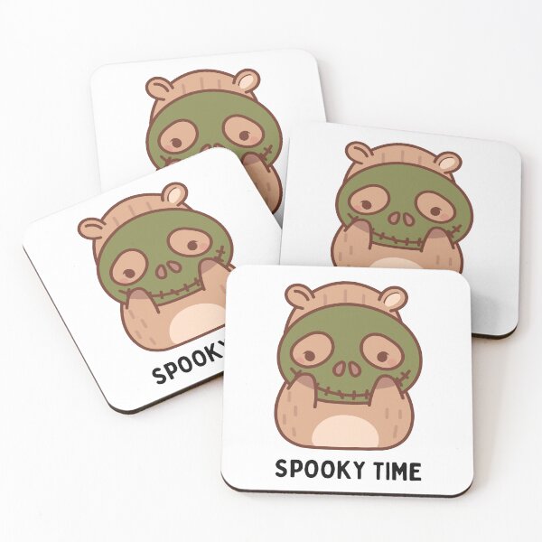 Item preview, Beautiful Capybara with a Halloween mask, phrase: spooky time designed and sold by mysummerland.