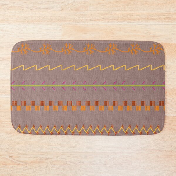 Item preview, Sewing Stitch Patterns on Textured Fabric Effect Background  designed and sold by Nancyanna.