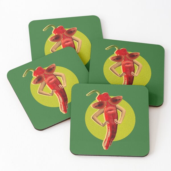Item preview, Funny Hot Chili Pepper Posing Collage Art designed and sold by ArtNoveltee.