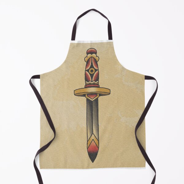 Item preview, dagger traditional tattoo designed and sold by Barbasil.