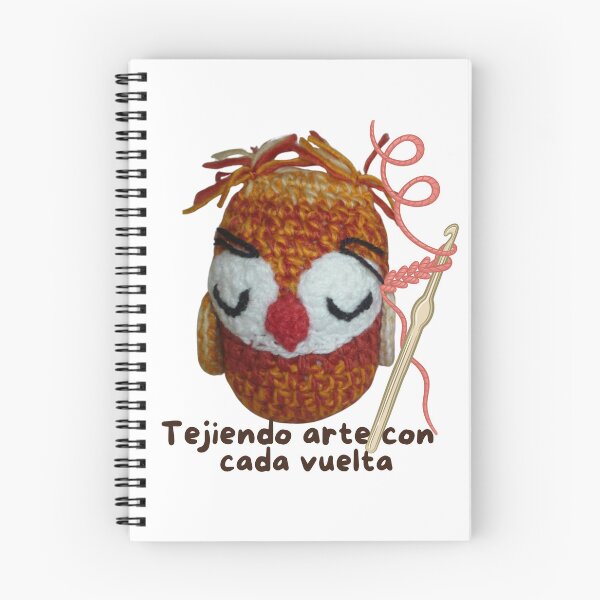 Item preview, Orange Amigurumi Owl, with Crochet Hook designed and sold by amigurumivane.
