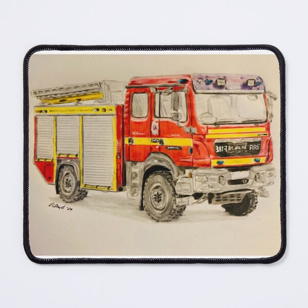 Item preview, Dorset & Wiltshire Fire truck designed and sold by Truck drawing art.