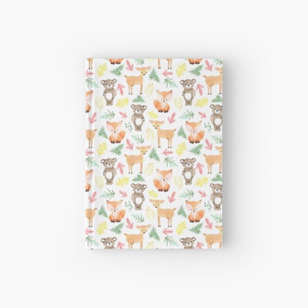 Item preview, Woodland Creature Patter - Bear and Fox and Deer designed and sold by PrintPlanArt.