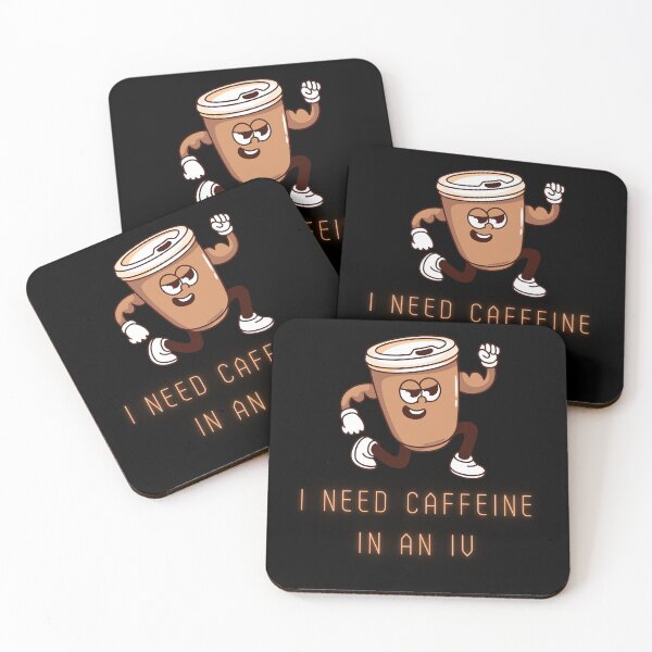 Item preview, Caffeine iv Funny Gift For Coffee Lovers designed and sold by Piotr Rosiak.