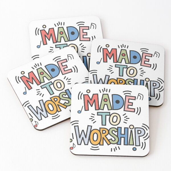 Item preview, Made to Worship - Colorful Christian Music Design for Worshippers by Haha Handles Hub designed and sold by HahaHandlesHub.
