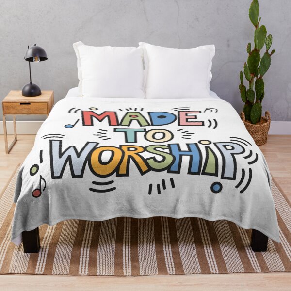 Item preview, Made to Worship - Colorful Christian Music Design for Worshippers by Haha Handles Hub designed and sold by HahaHandlesHub.