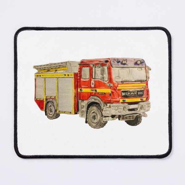 Item preview, Dorset & Wiltshire fire engine cut out design designed and sold by Truck drawing art.