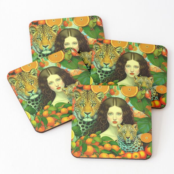 Item preview, A woman and a leopard. designed and sold by Natalia-Vlad.