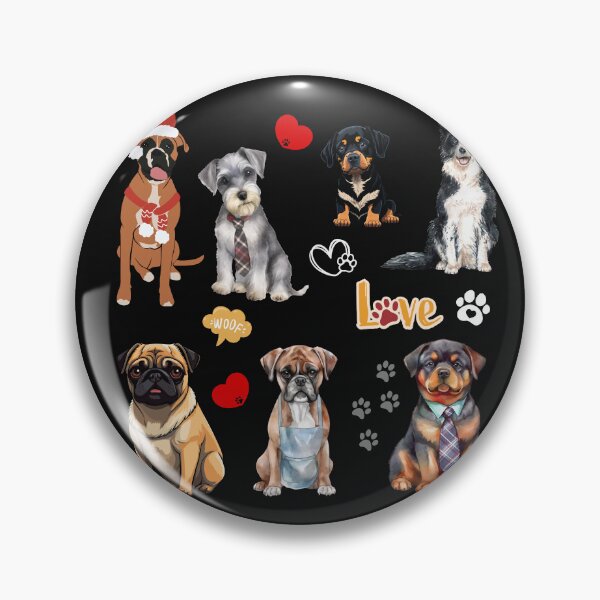 Item preview, Arte retro de amantes de los perros: cachorros dulces designed and sold by Art-Rosa.