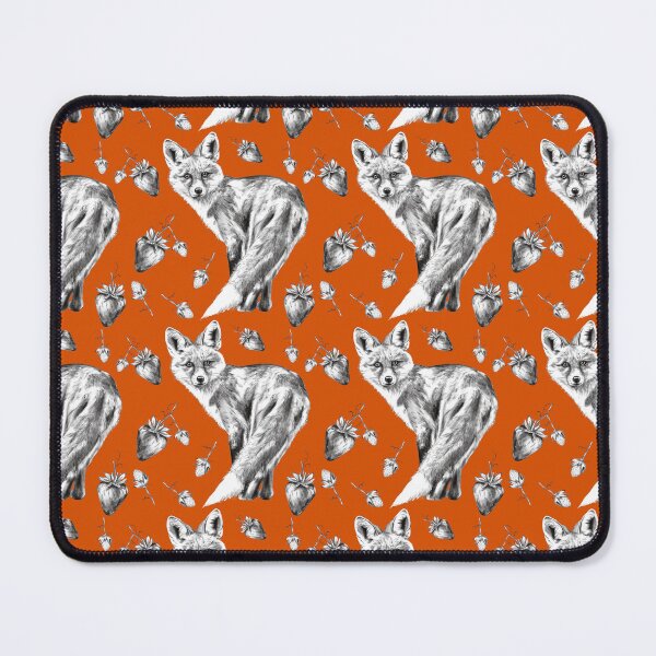 Item preview, Fox Surrounded by Strawberries – A Charcoal Drawing designed and sold by Pandositive.