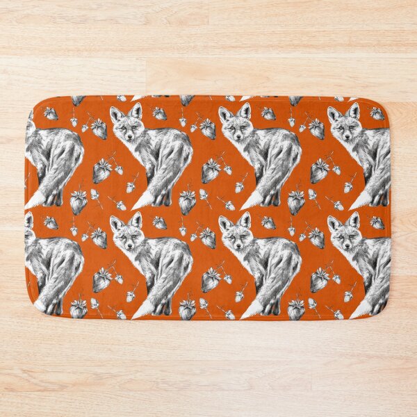 Item preview, Fox Surrounded by Strawberries – A Charcoal Drawing designed and sold by Pandositive.