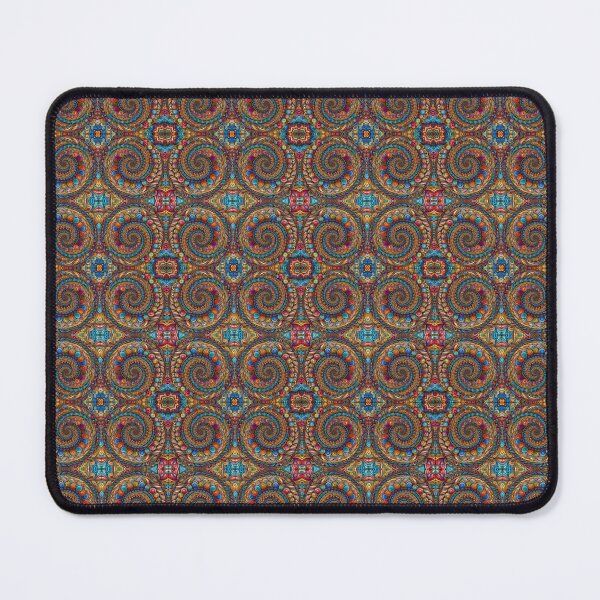 Item preview, Spiral Paisley Fractal Line Art Fabric Design 33 designed and sold by outdoorstudio.