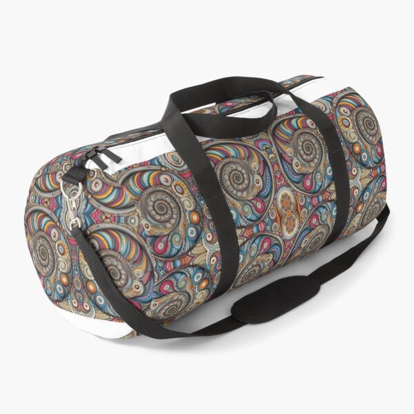 Item preview, Diseño de tela con arte lineal fractal con estampado de cachemira en espiral 35 designed and sold by outdoorstudio.
