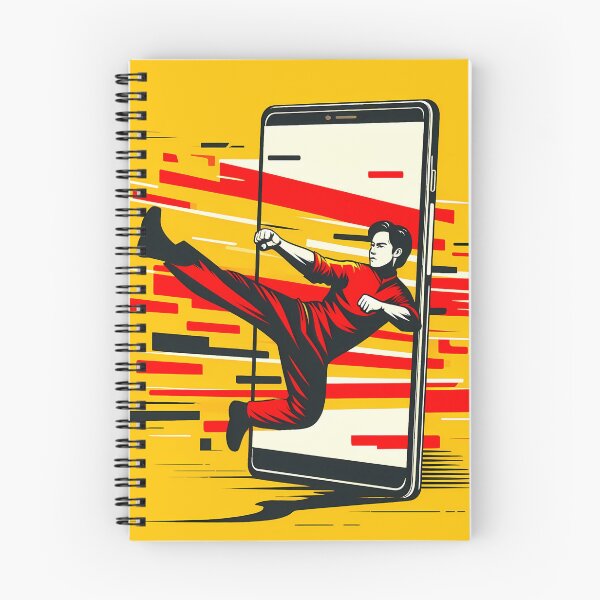 Item preview, Karateka going through a smartphone 1 designed and sold by P2Genies.