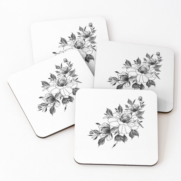 Item preview, Peonie design.  designed and sold by Tuffytats.