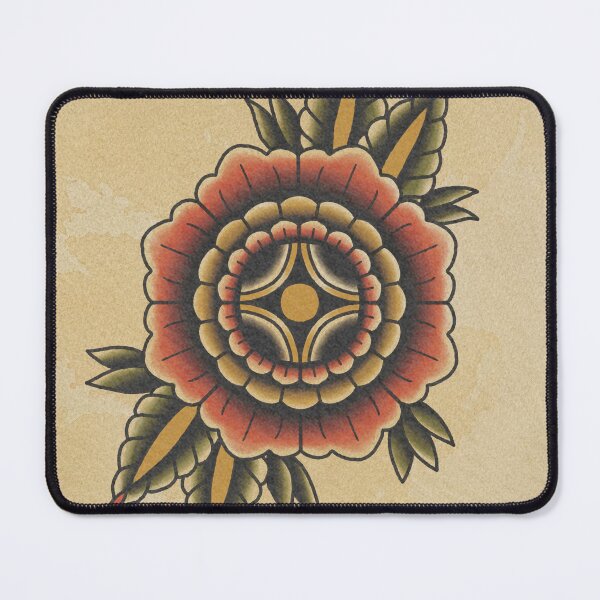 Item preview, traditional flower tattoo designed and sold by Barbasil.