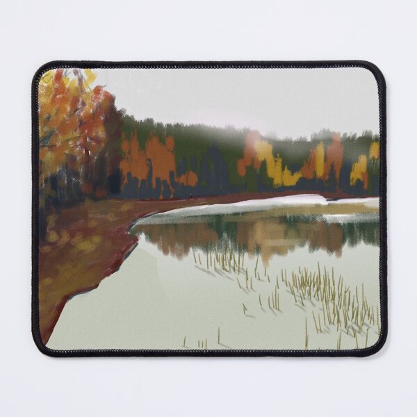 Item preview, Fall Time Colorful Trees By The Lake designed and sold by Artistic  Touch.