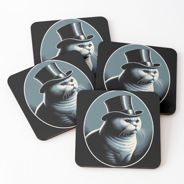 Item preview,  Sophisticated Cat in Top Hat Art designed and sold by IllumeInk.