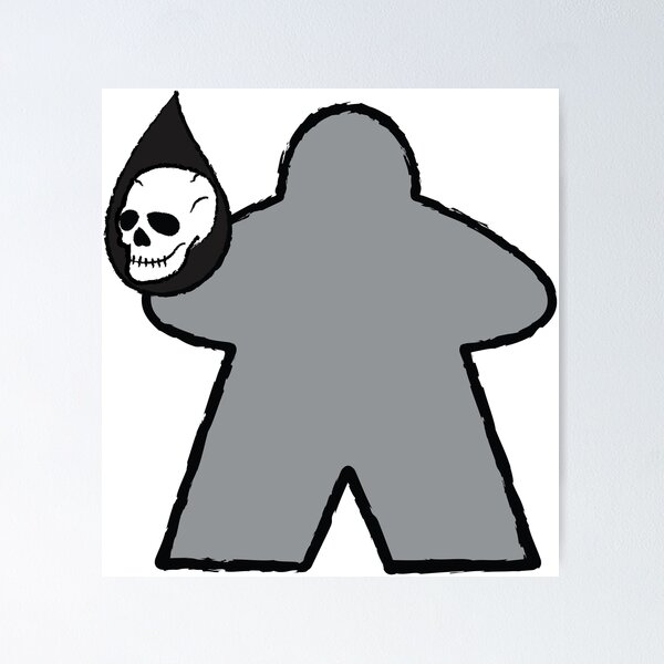 Item preview, Gray Blood Mage Meeple! designed and sold by BaronsGames.