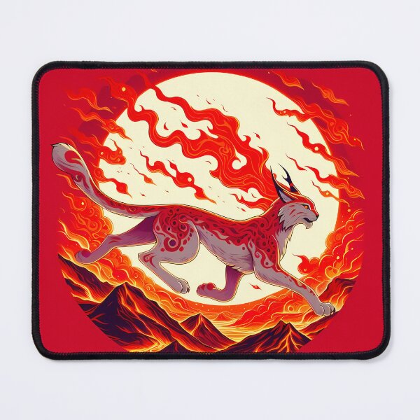 Item preview, Lava Fire Lynx, Ai Generated Art designed and sold by ACC .