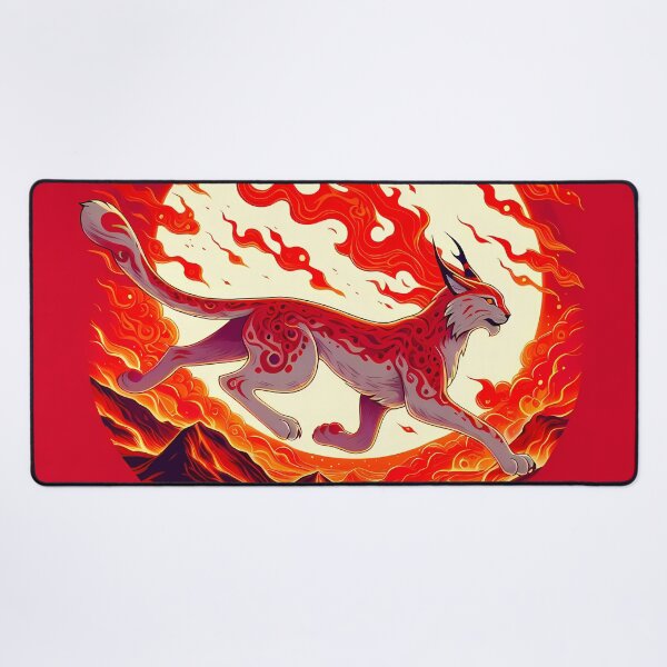 Item preview, Lava Fire Lynx, Ai Generated Art designed and sold by ACC .