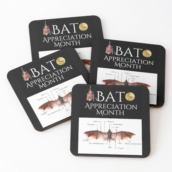 Item preview, Bat Appreciation Month Colorful Wildlife Design designed and sold by EarthArtDesigns.