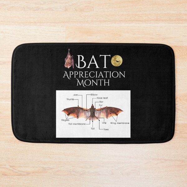 Item preview, Bat Appreciation Month Colorful Wildlife Design designed and sold by EarthArtDesigns.