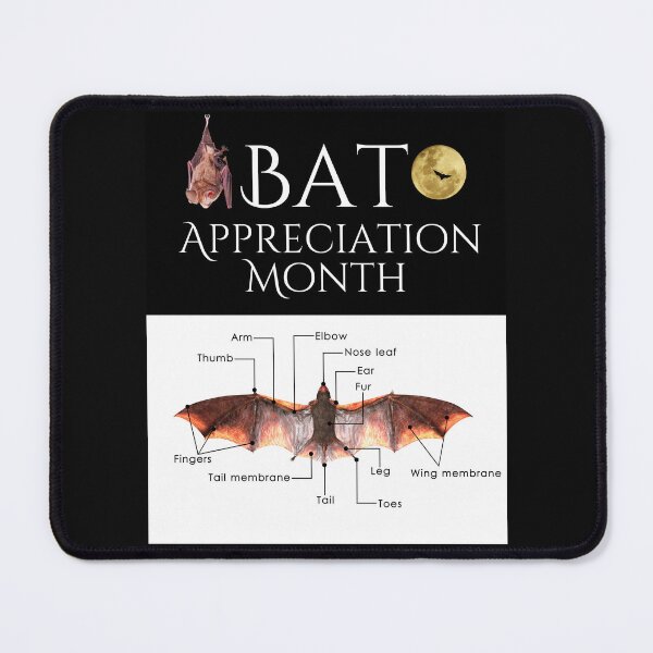 Item preview, Bat Appreciation Month Colorful Wildlife Design designed and sold by EarthArtDesigns.