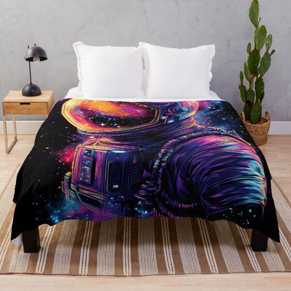 Artikelvorschau, Neon Kosmischer Astronaut Galaktischer Entdecker entworfen und verkauft von PixelReverb.