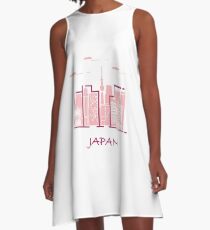 Unusual Japanese architecture. A-Line Dress