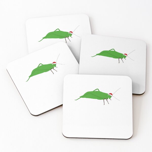 Item preview, Bug Christmas: Katydid in a Santa Hat designed and sold by Kindred & Thistle.