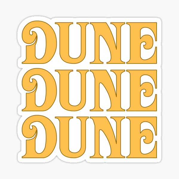 Dune 3 x 1 sticker Sticker