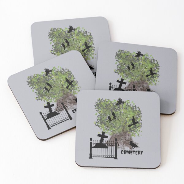 Item preview, Gothic Halloween Cemetery designed and sold by LiaIsabellaArt.