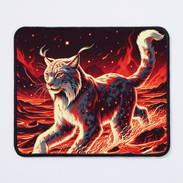 Item preview, Lava Fire Lynx, Ai Generated Art designed and sold by ACC .