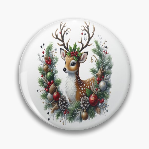 Item preview,  Christmas tree with roe deer,RBCozyHolidays,CozyHolidays designed and sold by Expressions-Sel.