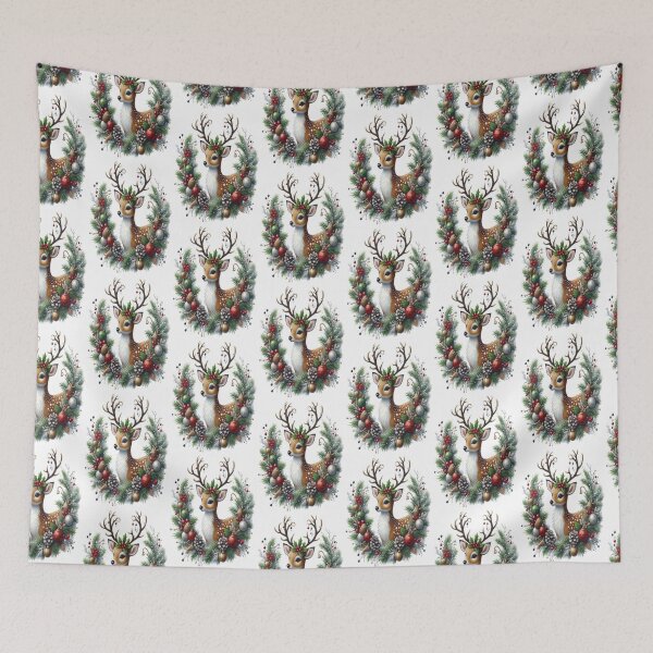 Item preview,  Christmas tree with roe deer,RBCozyHolidays,CozyHolidays designed and sold by Expressions-Sel.