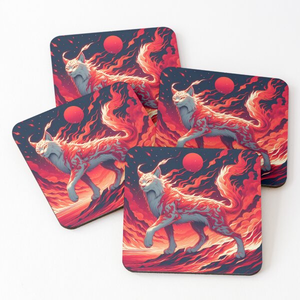 Item preview, Lava Fire Lynx, Ai Generated Art  designed and sold by ACC .