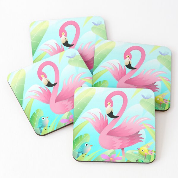 Artikelvorschau, FLAMINGO-GRAFIK ROSA FLAMINGO-DESIGN entworfen und verkauft von OnlineTshirtMan.