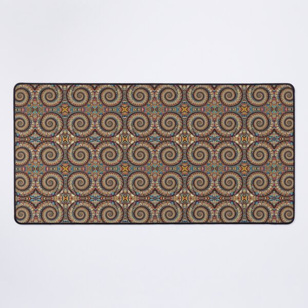 Item preview, Spiral Paisley Fractal Line Art Fabric Design 36 designed and sold by outdoorstudio.