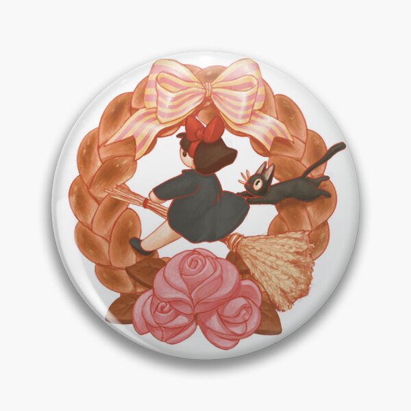 Item preview, Kiki’s Delivery Service inspired bakery display emblem designed and sold by Cryptfoot.