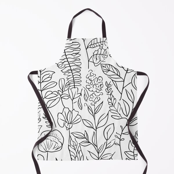 Item preview, Floral Black and White Line Art designed and sold by Fab-Haven.