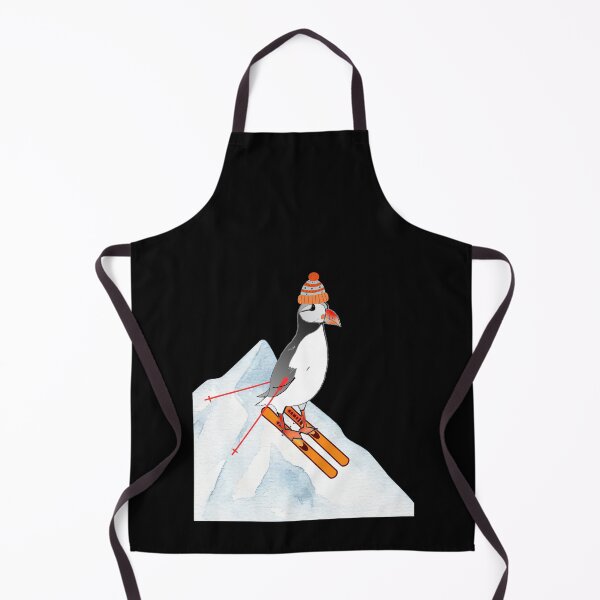Item preview, Funny puffin skier on snowy hill puffin enthusiast ski lover designed and sold by Artstastic.
